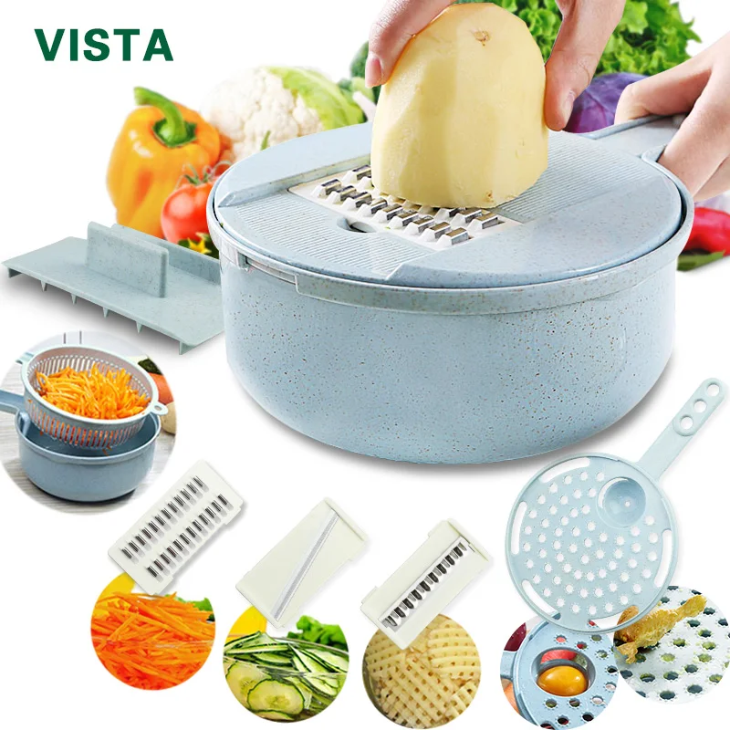 Vegetable Chopper Multifunctional Grater Cutter Kitchen Accessories Manual Fruit Slicer Potatos Shredders Cheese Onions Slicers - Image 4